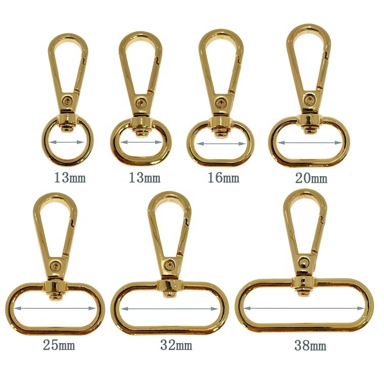 Tanai 2024 metal snap hook Hardware OEM Customized Bag Accessories swivel clasp hook Buckle Swivel Metal Snap Hook