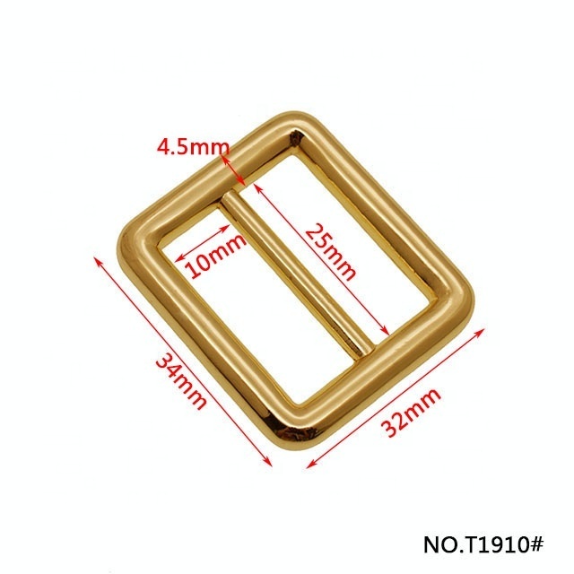 TANAI Handbags hardware italy bag strap metal slider clasp buckles 25MM metal slide buckles