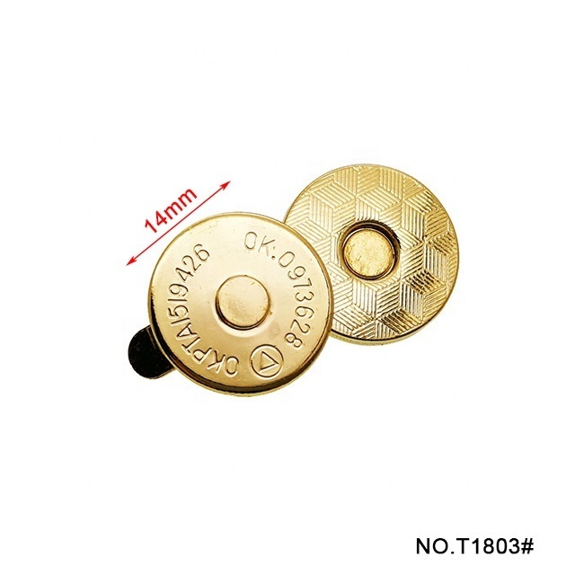 TANAI 14 mm thick Handbag Magnetic buttons Thin magnetic snap buttons for purses handbag craft