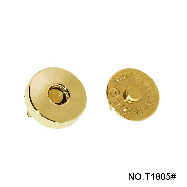 TANAI 14mm metal regular magnet button purse Round Strong Magnet Snap Metal Magnetic Button For Clothing