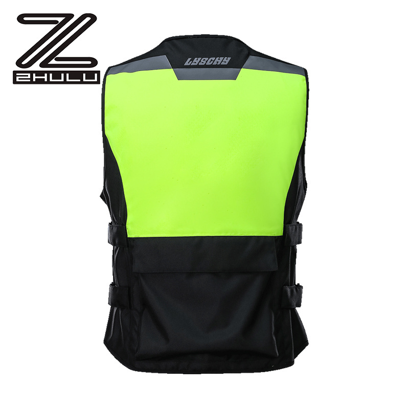 Wholesale Top Quality Fluorescent yellow Custom mesh motorcycle safety vest