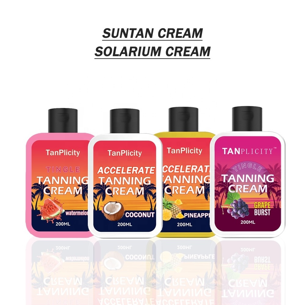 Private label Suntan & Body Oil Sun Tanning Accelerator Oil  for Indoor Tanning Beds