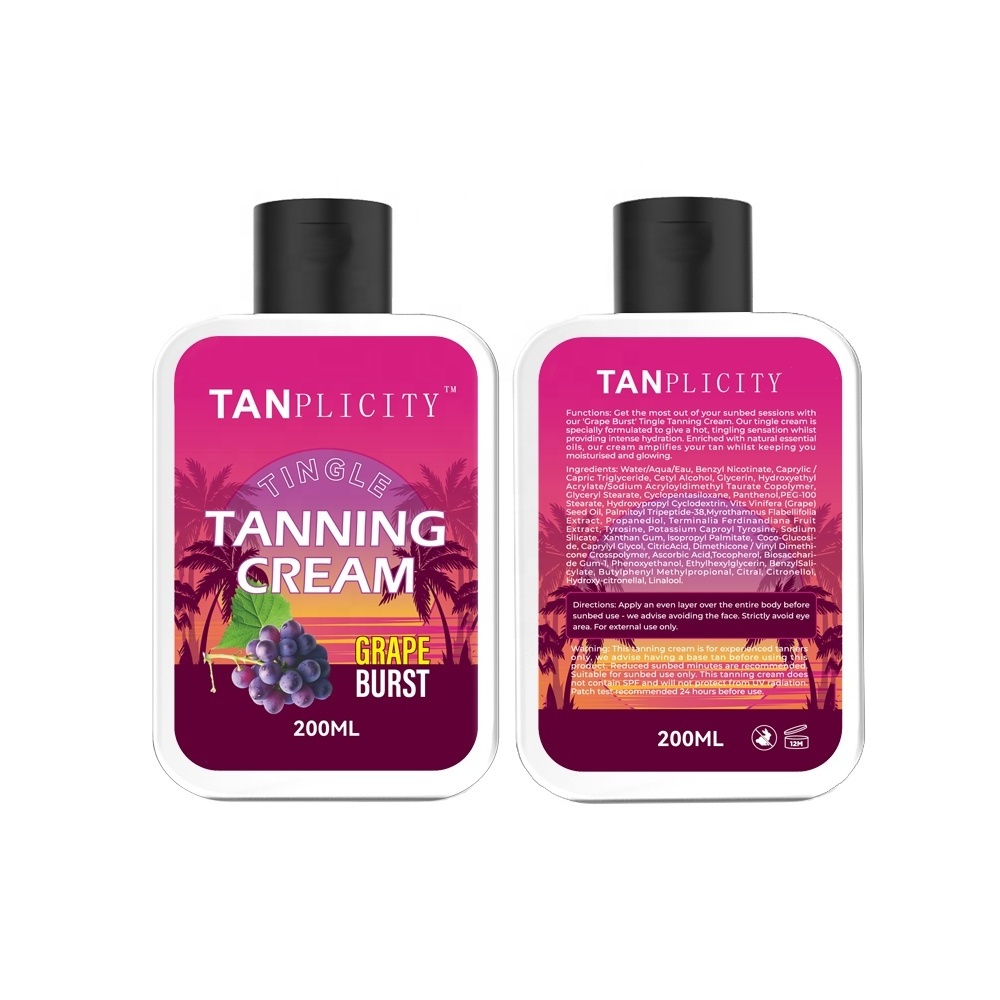 Private label Suntan & Body Oil Sun Tanning Accelerator Oil  for Indoor Tanning Beds