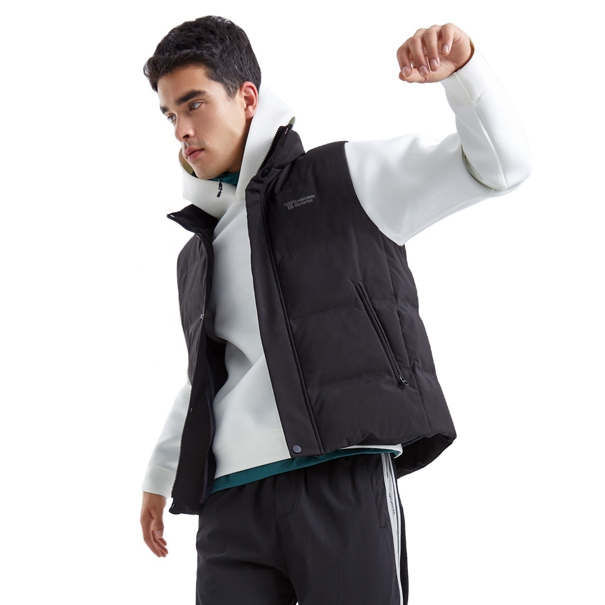 [TANBOER-TA210007]Wholesale  Custom 90% down Warm Elegant puffer vest men