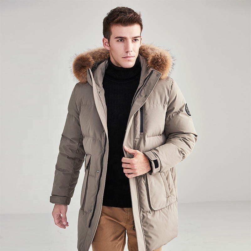 Wholesale mens plus size Canada down jacket winter thick fur coat