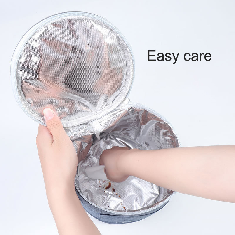 Custom Portable One Shoulder Picnic Insulation Waterproof Linder Outdoor Picnic Bag Student Round Lunch Cooler bag Insulated