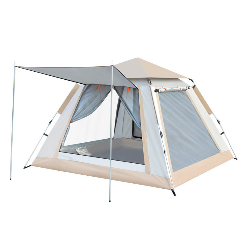 Outdoor Camping Tent Portable Automatic Picnic Beach Tent Family Pop Up Tent With Anti-mosquito Net