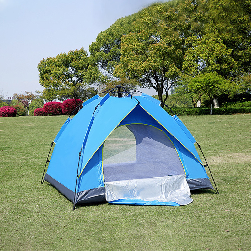 Outdoor Camping Tent Wholesale Waterproof 1-2  3-4 Person Custom Made Automatic Foldable Custom Sun Shelter Pop Up Beach Tent