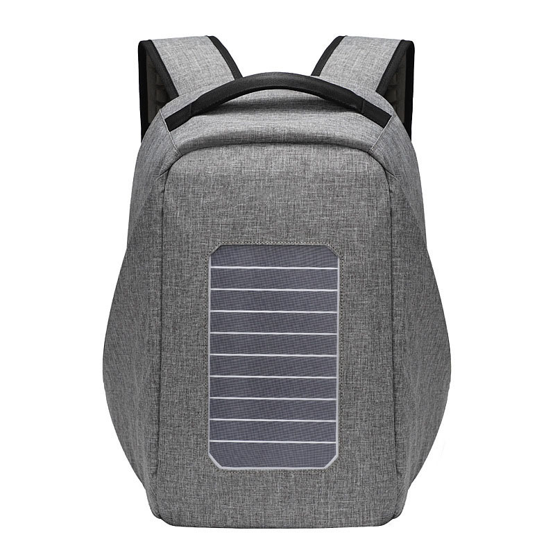 Wholesale Men's Anti-theft Backpack Solar Backpack With USB Charger