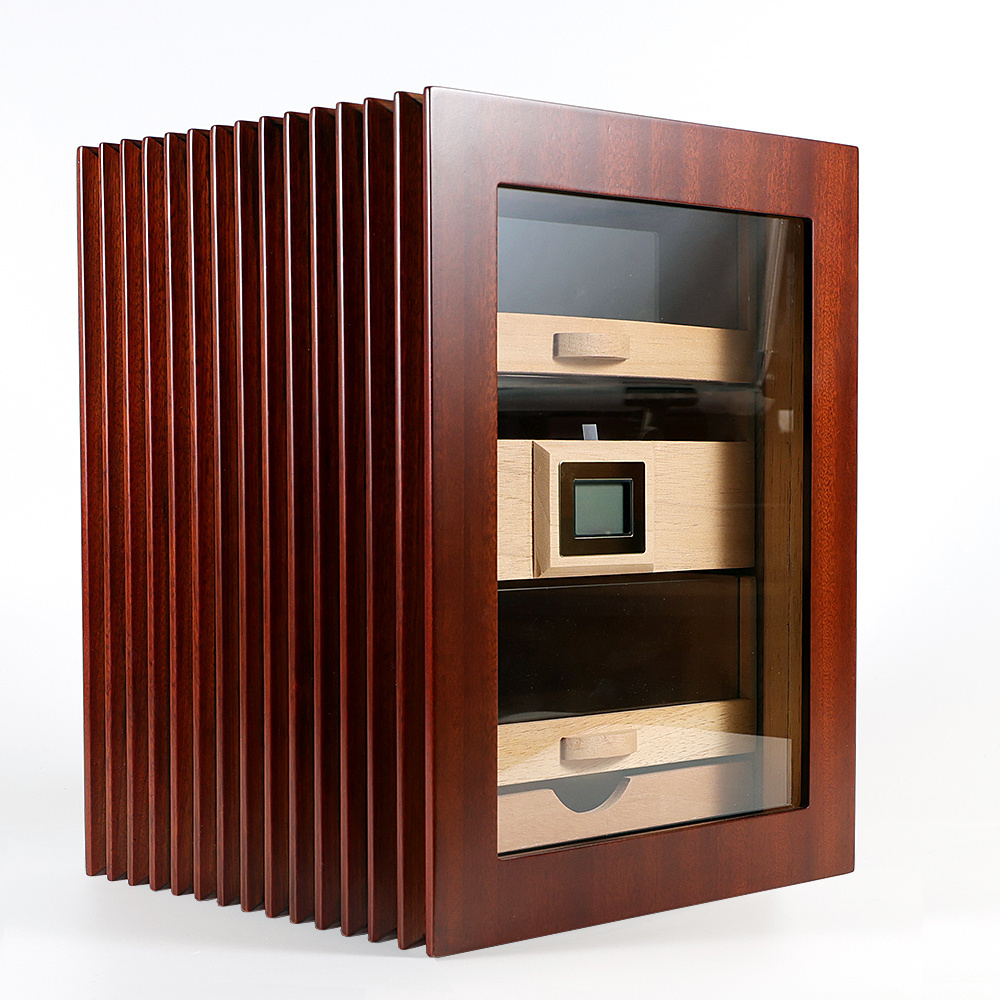 Electronic Cigar Humidor have good shelves made by pure cedar wood and keep constant humidity control for cigar