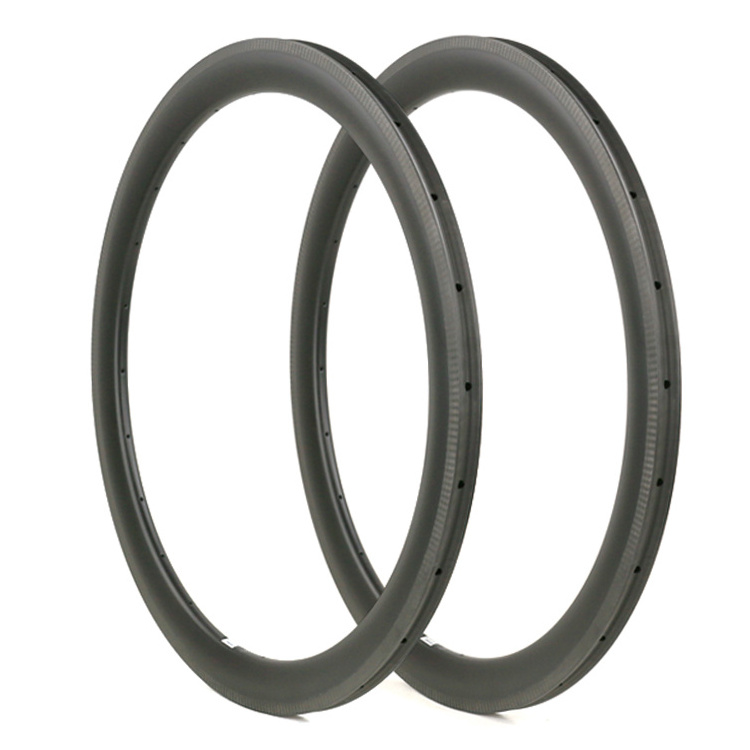 China OEM Cheap Carbon Roadbike Rims Light Weight 700c 55mm Tubular Road Carbon Fibre Bike Rim