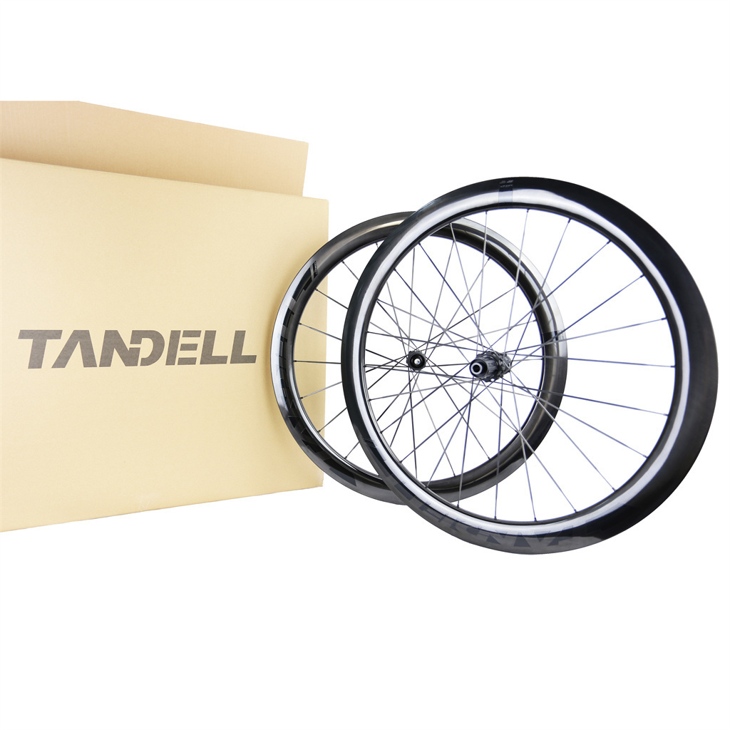 High Quality Road Bike Wheelset With UD Free Coating Tubeless Straight Pull Hub Carbon Spokes Cycling Wheel Bicycle Wheel Set