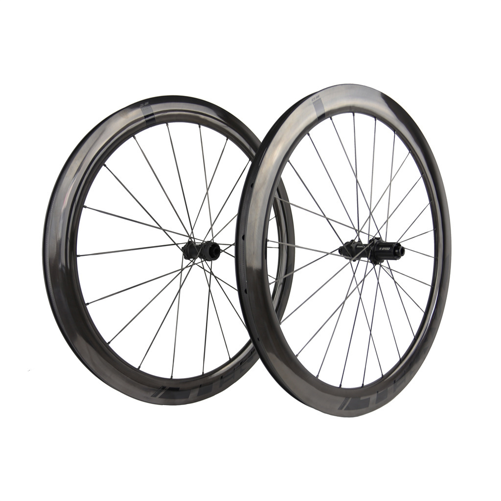 High Quality Road Bike Wheelset With UD Free Coating Tubeless Straight Pull Hub Carbon Spokes Cycling Wheel Bicycle Wheel Set