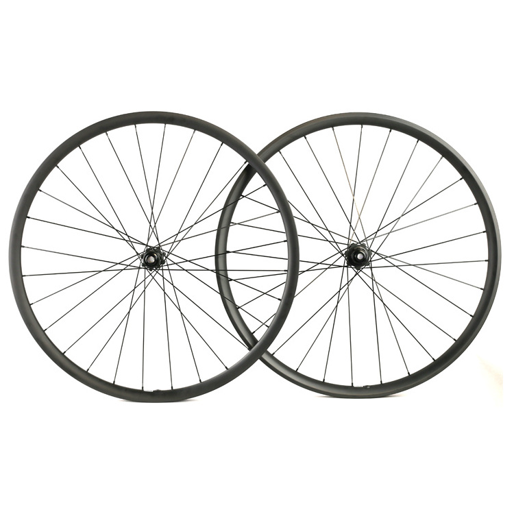 29er Carbon Wheelset 32mm Width  Carbon Asymmetric MTB Wheels Cross Country Bike Wheels 110/148mm