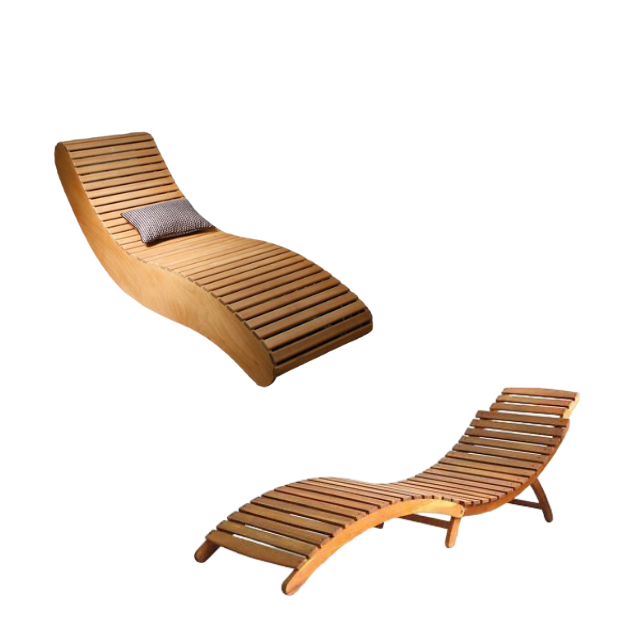 Beach Hotel Poolside Patio Daybed Outdoor Furniture Rattan Aluminium or wood Chaise Lounger Product Chair