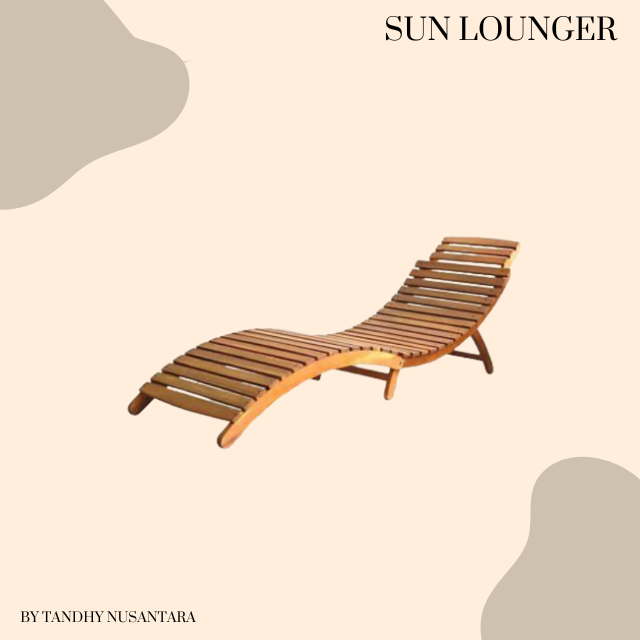 Leisure Luxury Sun Lounger Teak Wood Swimming Pool Chair Patio Beach Bed Outdoor Lounge Chair Made In Indonesia