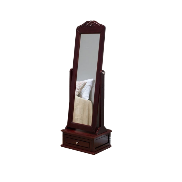 Full Length Standing Floor Wall Mirror Salon Beauty Home Decorative Dressing Mirrors Wood Frame