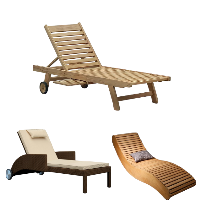 Sun Loungers Outdoor Living Garden Furniture Folding Chair Sun Loungers