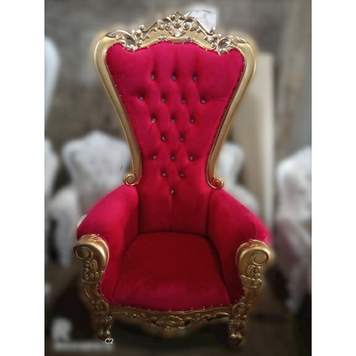 High Back Chair With Classic Style Made From Solid Wood With Antique Carve From Indonesia