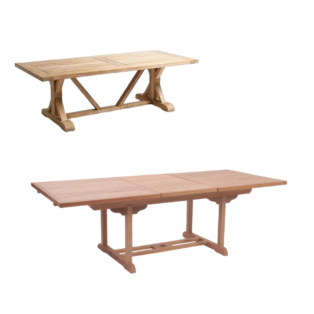 Outdoor furniture solid wood Garden table Modern Furniture Sets wood dining table sets Garden furniture Indonesia Products