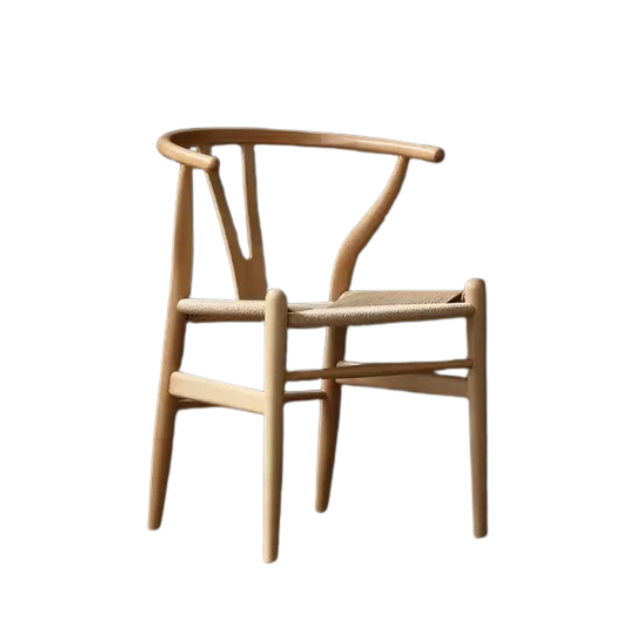 High Quality Wholesale Price Hans Wegner Y Chair Dining Wooden Chair For Hotel Restaurant and Dining Room With Fabric