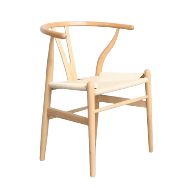 High Quality Wholesale Price Hans Wegner Y Chair Dining Wooden Chair For Hotel Restaurant and Dining Room With Fabric