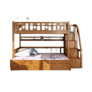 Best Selling Product Solid Wood Bunk Bed For Kids Furniture Bunk Bed With Drawers For Kids Bedroom Furniture