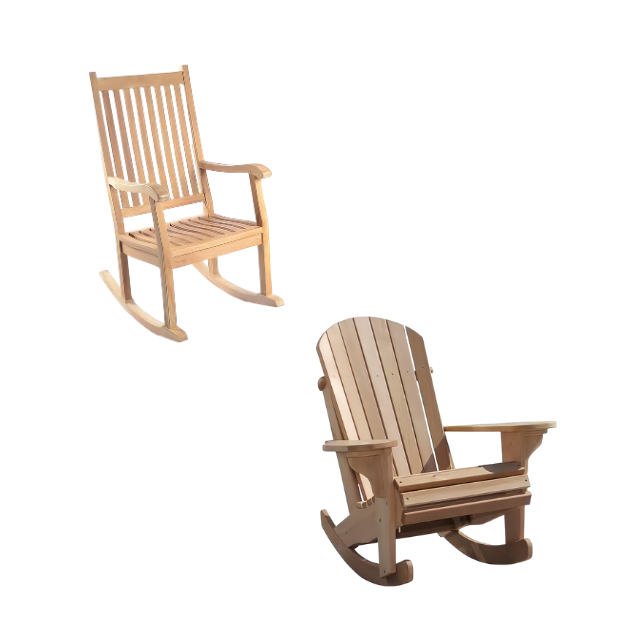 Outdoor Rocking Swing Chair Wooden Material High Quality Furniture Made In Indonesia Jepara