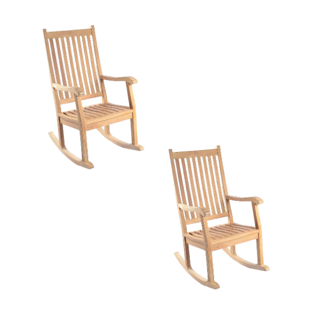 Outdoor Rocking Swing Chair Wooden Material High Quality Furniture Made In Indonesia Jepara