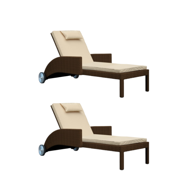 Hight Quality  Wooden Furniture Sun Lounger Garden Pool Sun Lounger Outdoor Furniture Wholesale Price