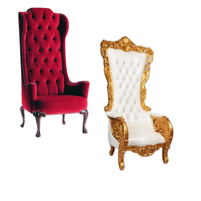 Modern Design Luxury Throne Chairs For Weddings and Events High Back Queen Throne Chairs Direct Factory