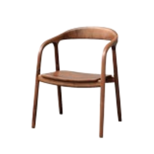 Outdoor and indoor furniture ash wood dining chair wooden mid century dining chair wholesale price export to france