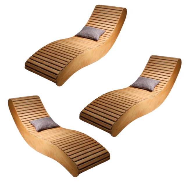 Beach Leisure Chair Hotel Poolside Patio Daybed Sun Lounger Outdoor Furniture Chaise Lounger Manufactured in Indonesia