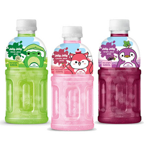 Wholesale Jolly Jolly Nata De Coco with fruit juice and coconut pulp in 320ml PET bottle from Vietnam -Free Design - Free Sample