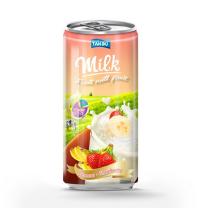 250ml Banana Milk Beverages Exotic Soft Drinks High Quality