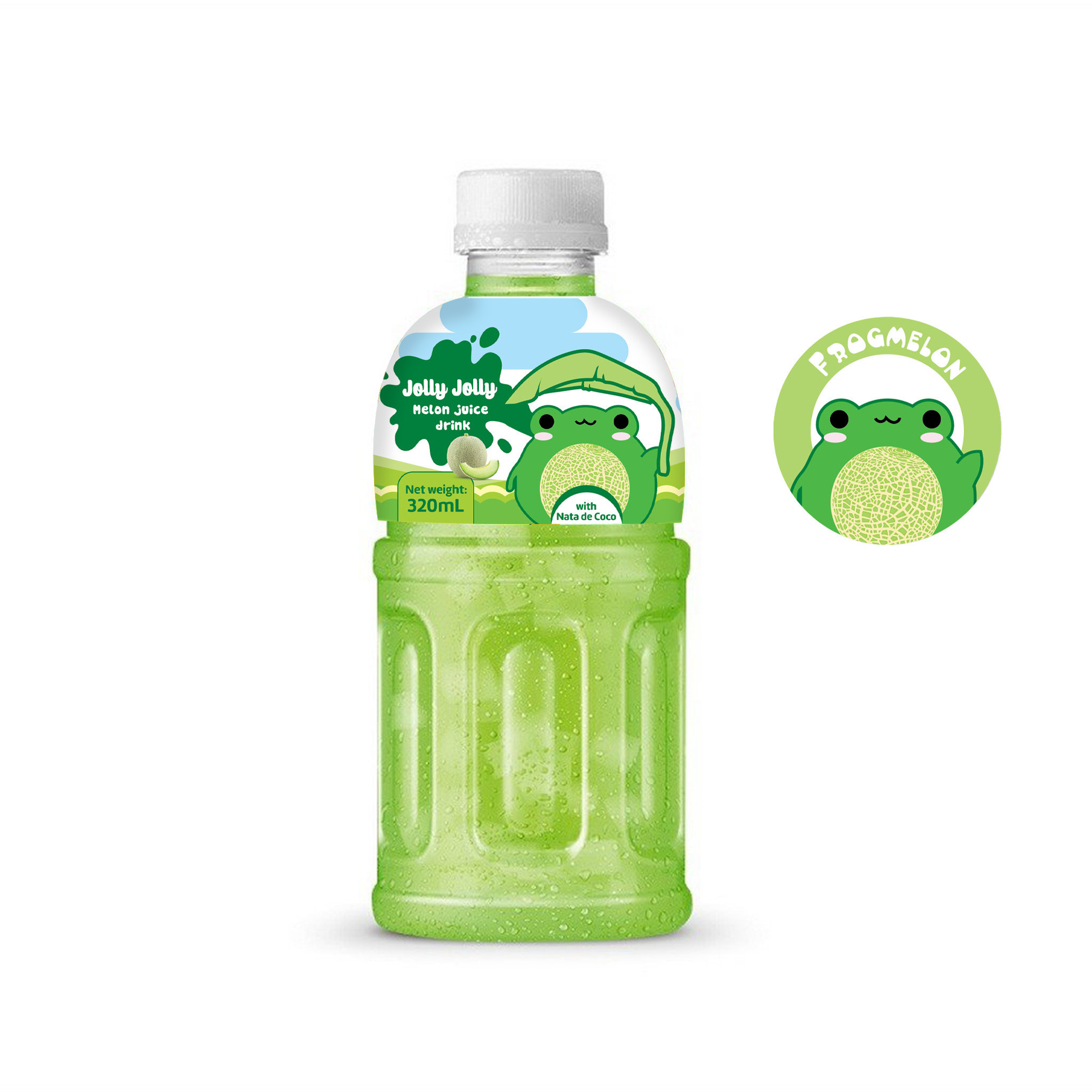 Wholesale Jolly Jolly Nata De Coco with fruit juice and coconut pulp in 320ml PET bottle from Vietnam -Free Design - Free Sample