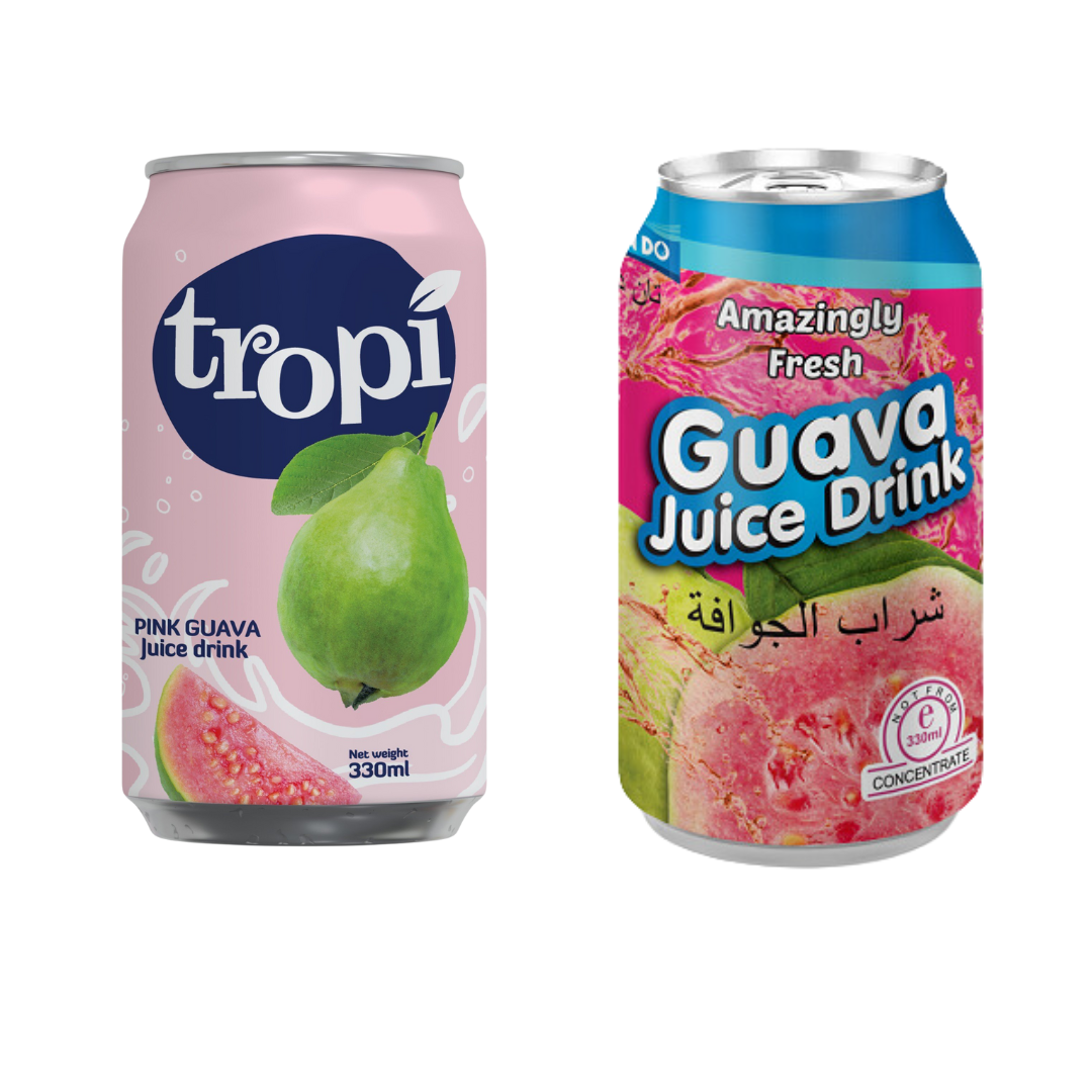 PINK GUAVA FRUIT FRESH JUICE DRINKS - CUSTOMIZE LABEL FREE DESIGN FREE SAMPLE WHOLESALE PRIVATE LABEL