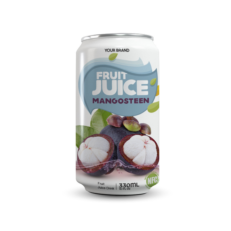 Vietnam Wholesale Premium Tropical Mangosteen Juice 330ml Canned - Private Label Accepted - Free Sample - Free Design