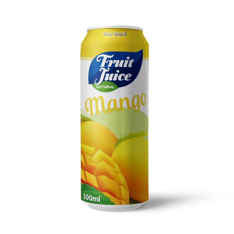 16.57 Fl Oz can Amazing fresh Mango juice drink with pulp 330ml cans Mango juice with Pulp - Free Design