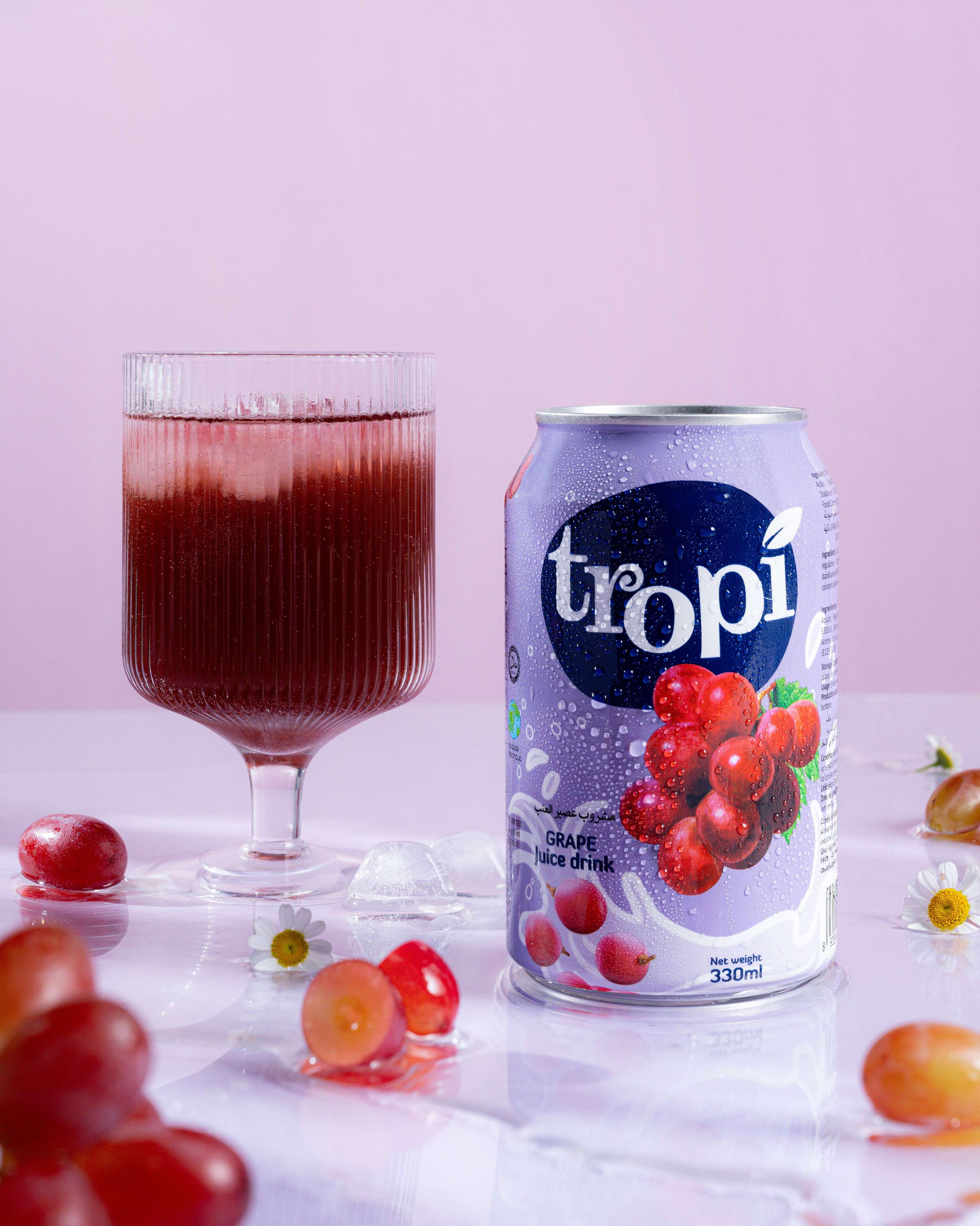 Factory Price Grape Juice 330ml can Excellent fruit juice private label customize beverage manufacturer from Vietnam