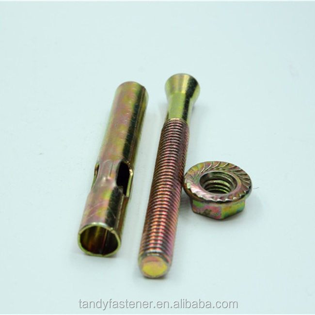 F1554 heavy duty double collar stud concrete sleeve anchor anchoring bolts