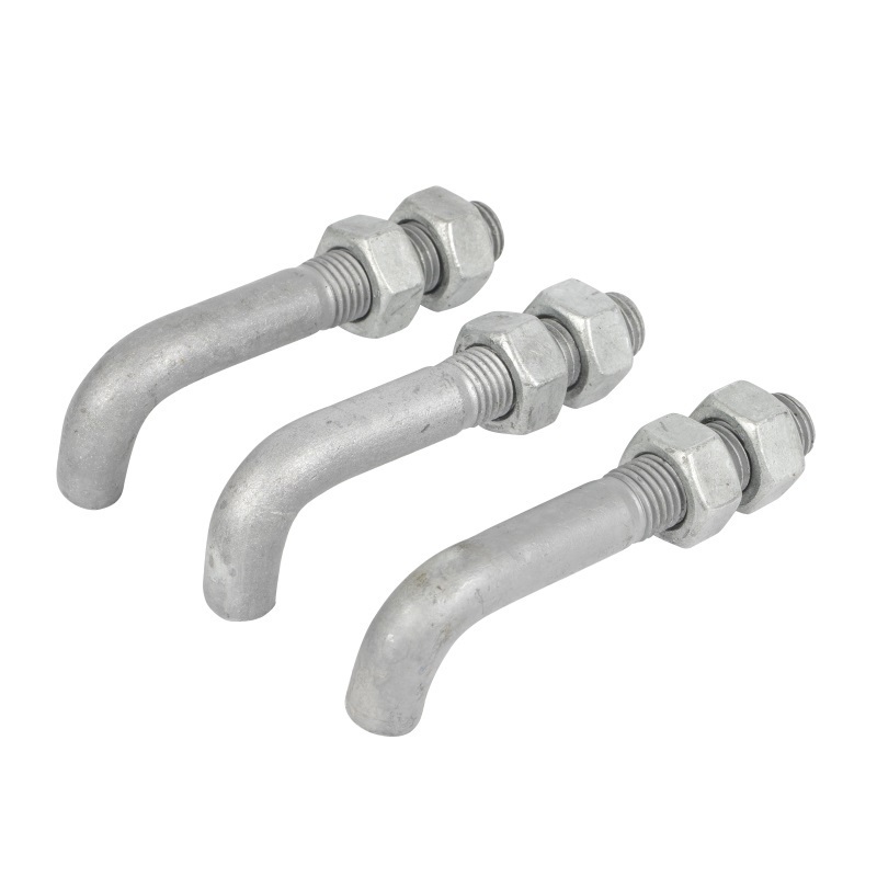 Grade 8.8 HDG L Foundation Right Angle Bolt Hanger Bolt Shape Hook l type concrete anchor bolt