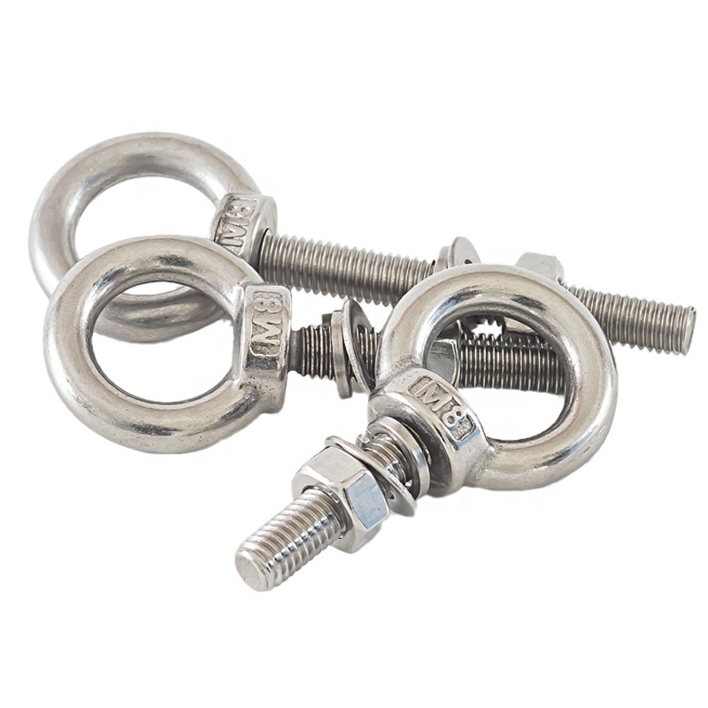 Stainless Steel ss304 316l C15 Metric unc unf Thread fisheye bolt Eye Screw Eyebolt Lifting eye bolt