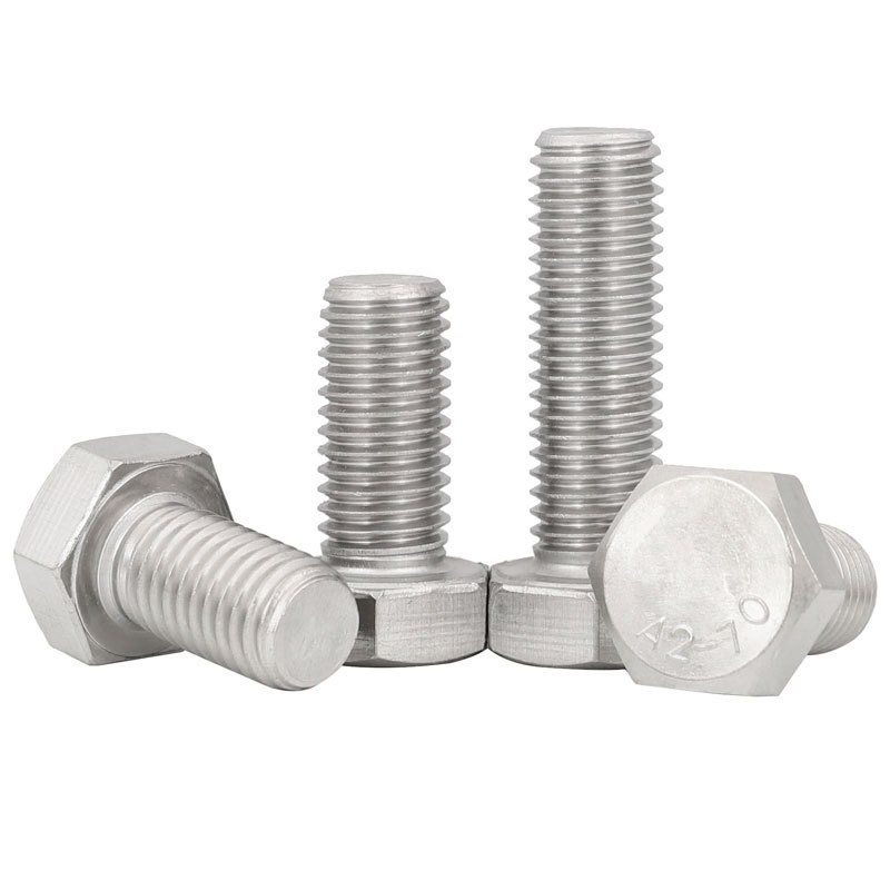 Din933 6mm 9mm 16mm m6 inox 316 ss 210 super duplex stainless steel metric hex head screw bolt