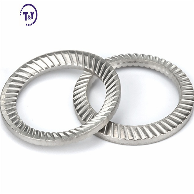 M8 m10 m12 stainless steel serrated conical spring lock steel washer