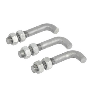 Grade 8.8 HDG L Foundation Right Angle Bolt Hanger Bolt Shape Hook l type concrete anchor bolt