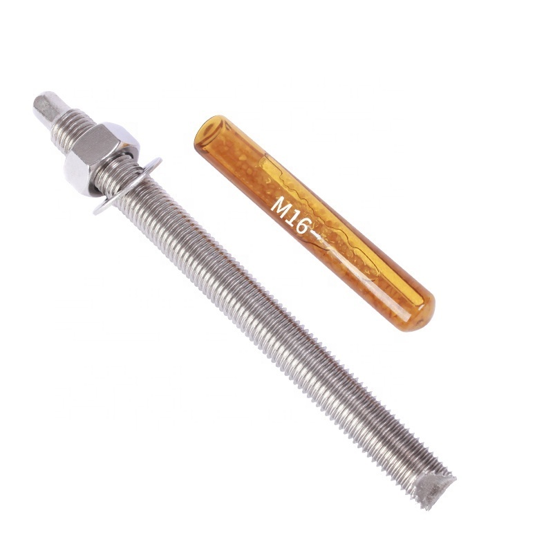 SS 304 316 stainless steel expansion anchor bolt chemical fixing anchors for concrete