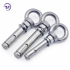 Stainless steel concrete lifting masonry stereotyped Wall  Expansion Anchor colsed hook eye bolt sleeve anchor