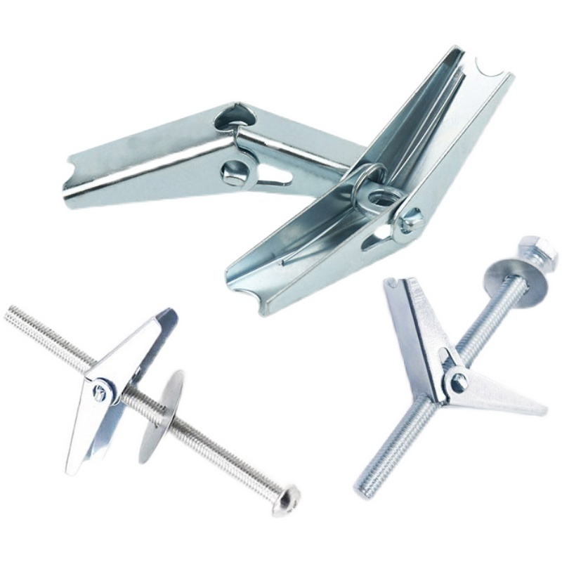 High quality carbon steel 316 stainless steel Folding butterfly Wing molly Bolts wall spring toggle anchor Bolts