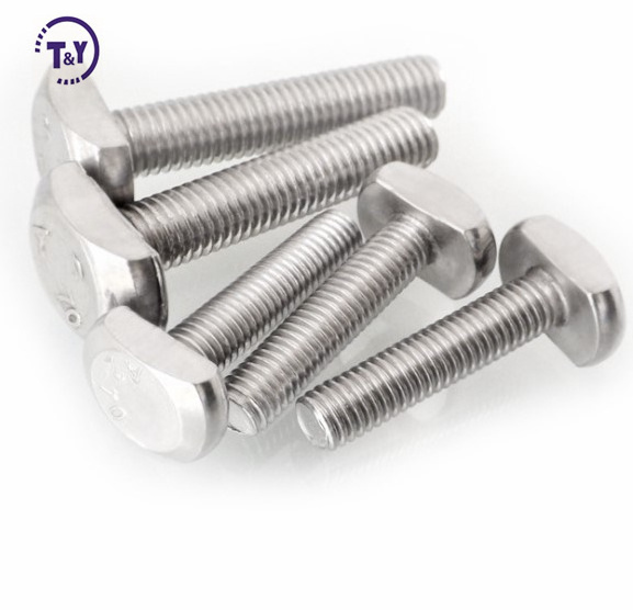 Stainless Steel  Din 186 Drop-in Stud Sliding Bolts Hammder Head T bolts